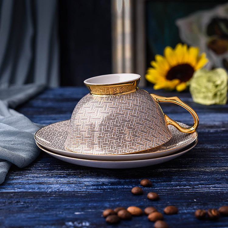 Ceramic Coffee Cup - Round European Tea Breakfast Mug