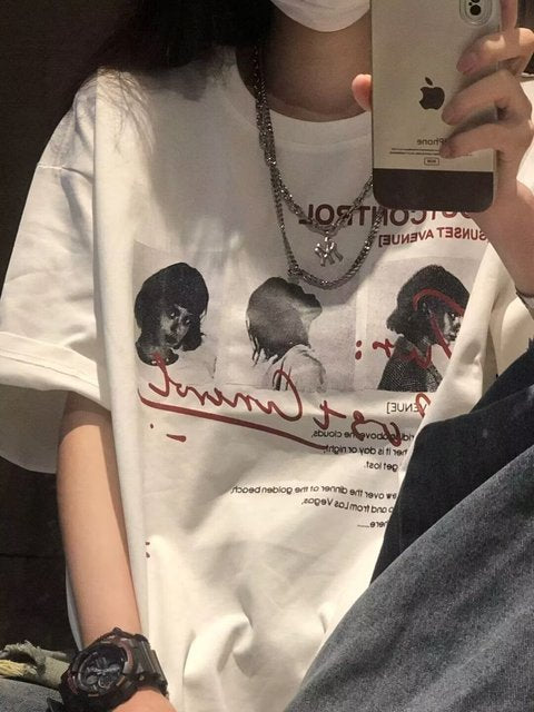 Oversized Graphic T-shirt for Women - Summer 2024 Design