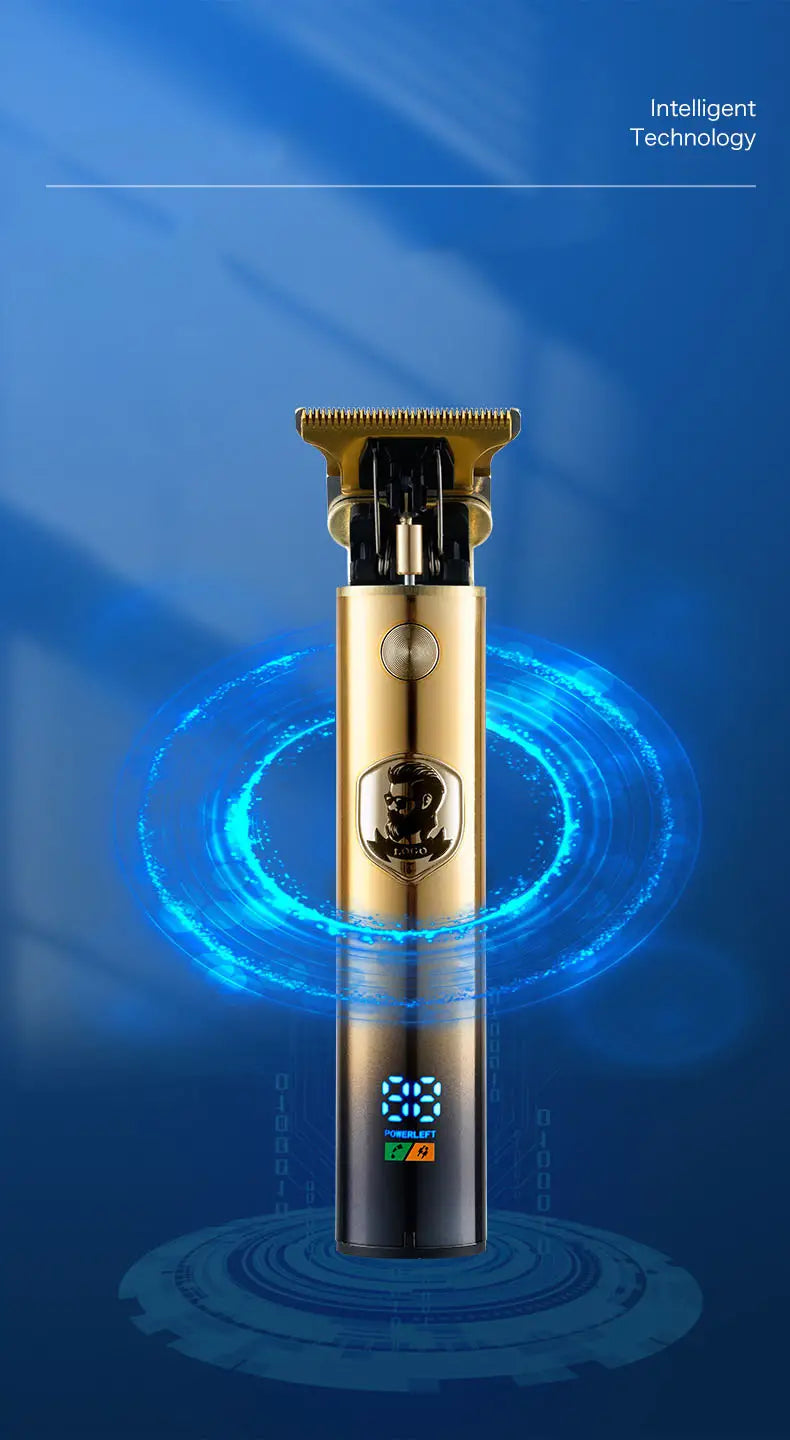 Cordless Men's Hair Trimmer with Zero Gap T Blade