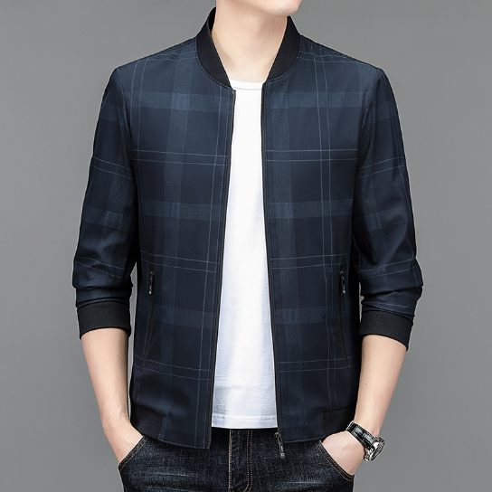 Men's Stylish Slim Fit Checkered Jacket (Fall 2020)