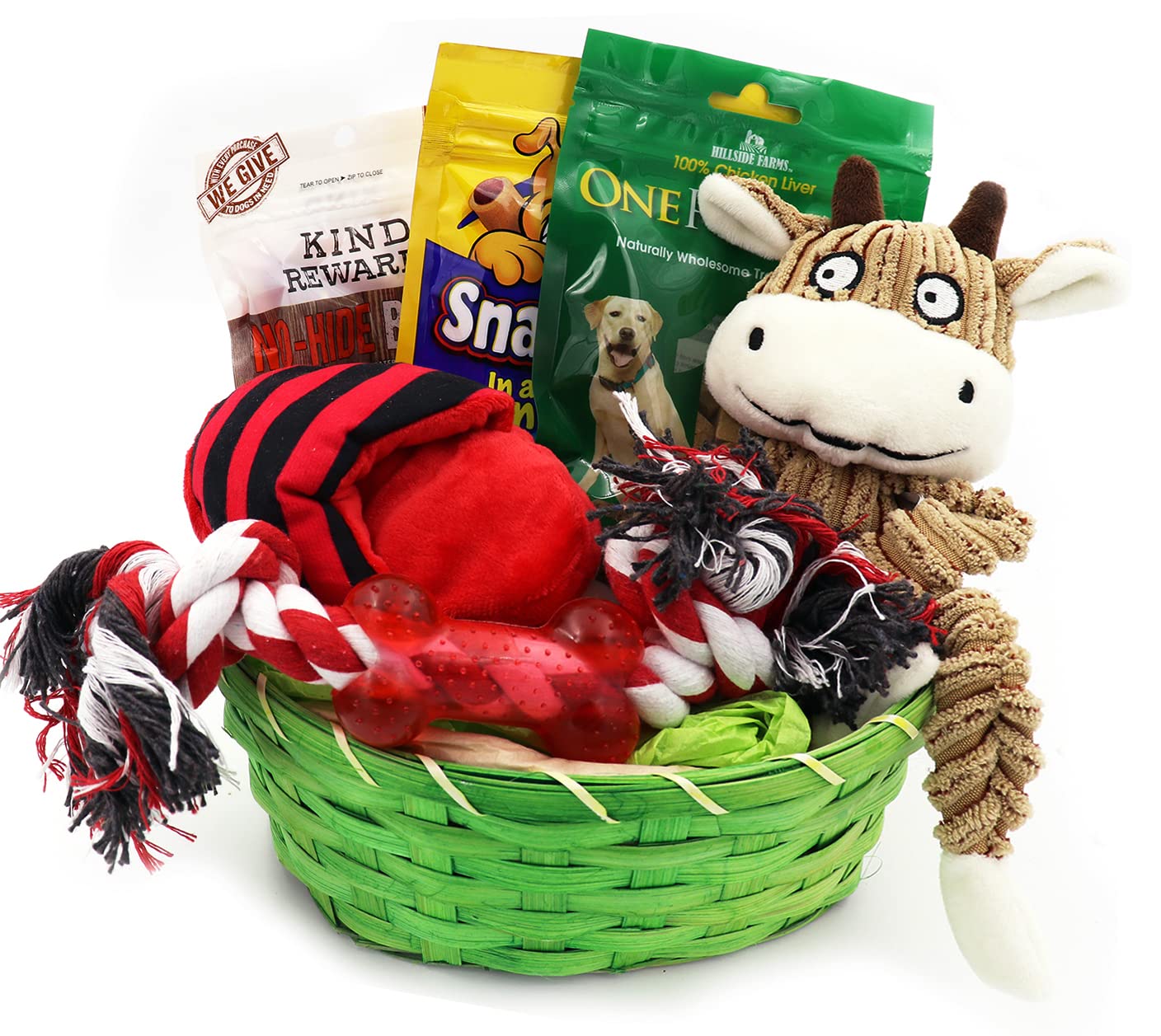 Premium Dog Gift Basket with Treats Toys - DB012