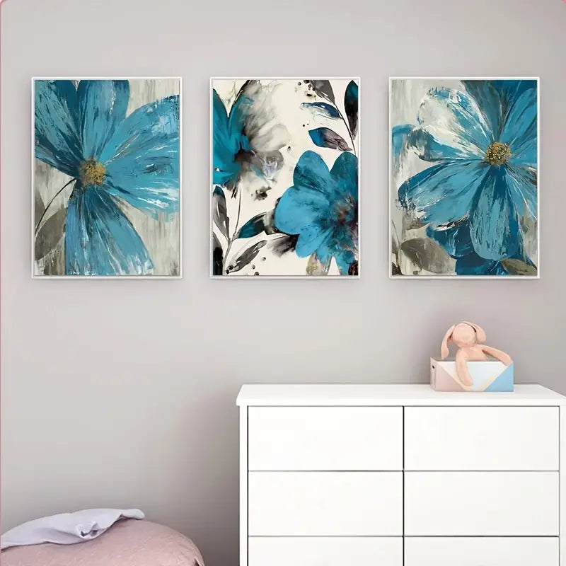 3pcs Nordic Retro Plant Posters for Living Room Decor