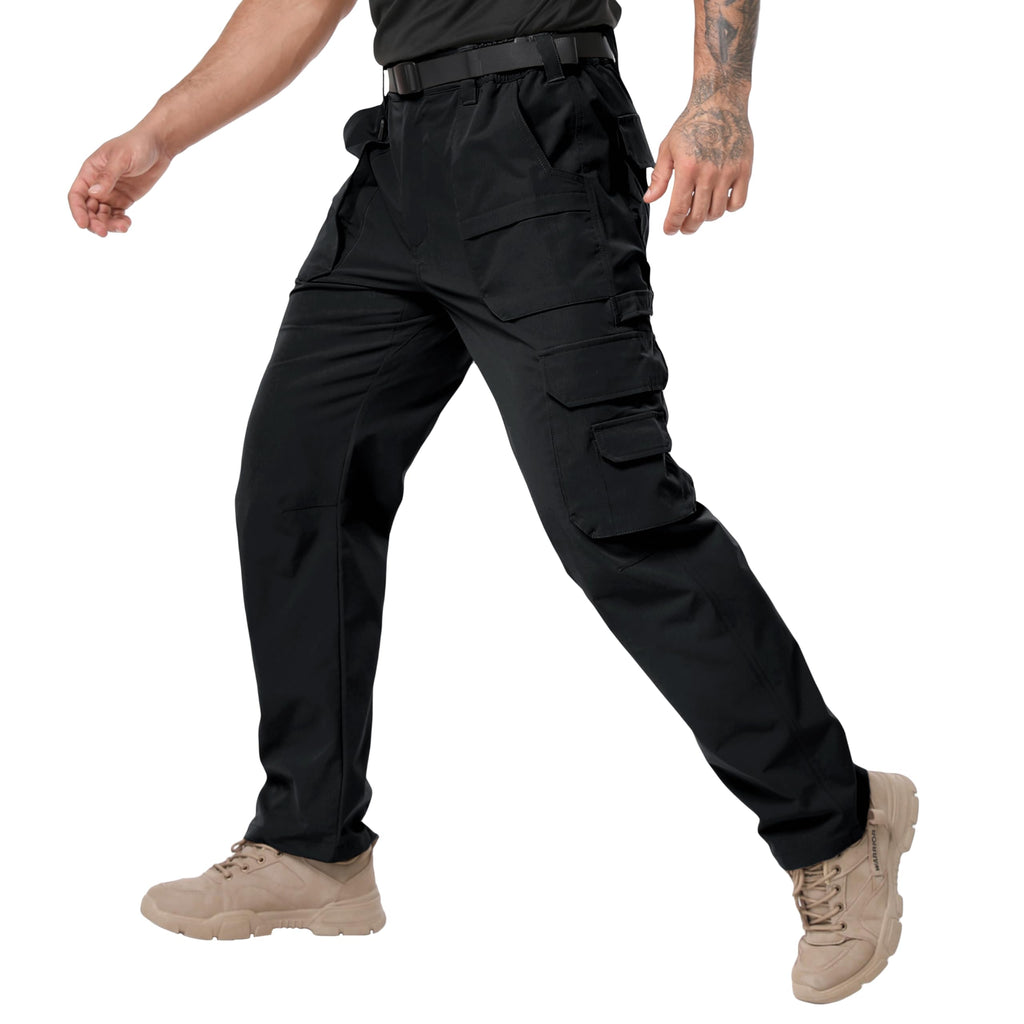 NATUVENIX Tactical Pants for Men Stretch Ripstop Work Pants for Men Lightweight Hiking Cargo Pants Men Water Resistant Military