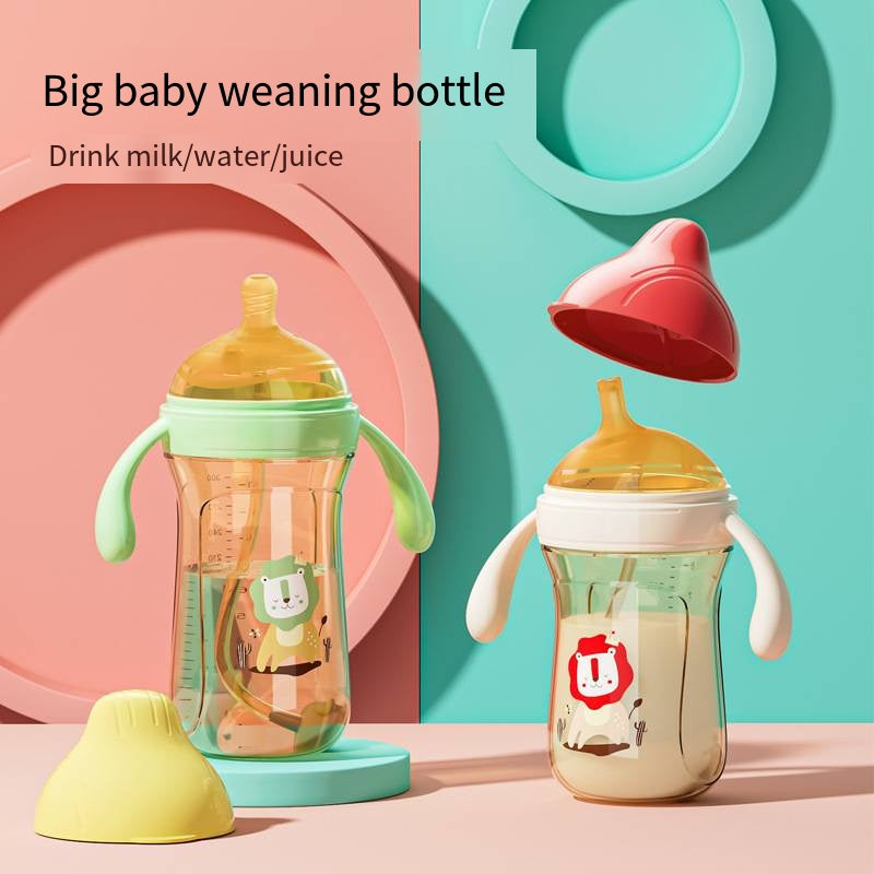 Dual-purpose Baby Bottle with Anti-flatulence Straw Cup