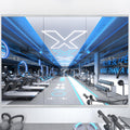 yarnuwa Gym Mirror 56X16 Inch 3Pcs Large Home Gym Mirror Frameless Wall Miiror Tempered Glass Dance Mirror Fitness Mirror Wall Mounted Mirror for Gym Yoga Dancing Studio Living Room