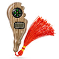 Chapelet Numérique Intelligent STM avec Boussole et Veilleuse - Compteur de Perles de Prière Islamiques pour Dhikr, Méditation, Relaxation et Guérison (Bois Marron Lion)