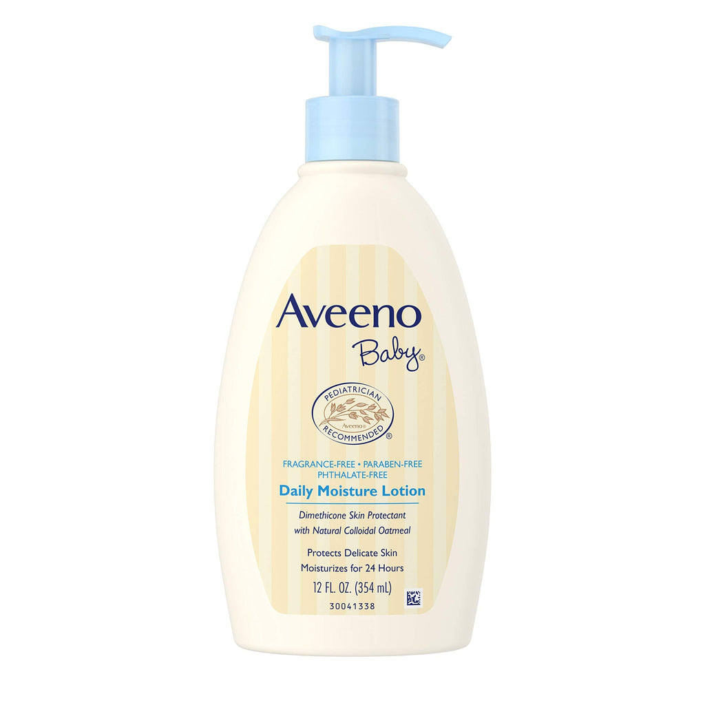 Aveeno Baby Daily Moisture Lotion Fragrance Free 12 Ounce