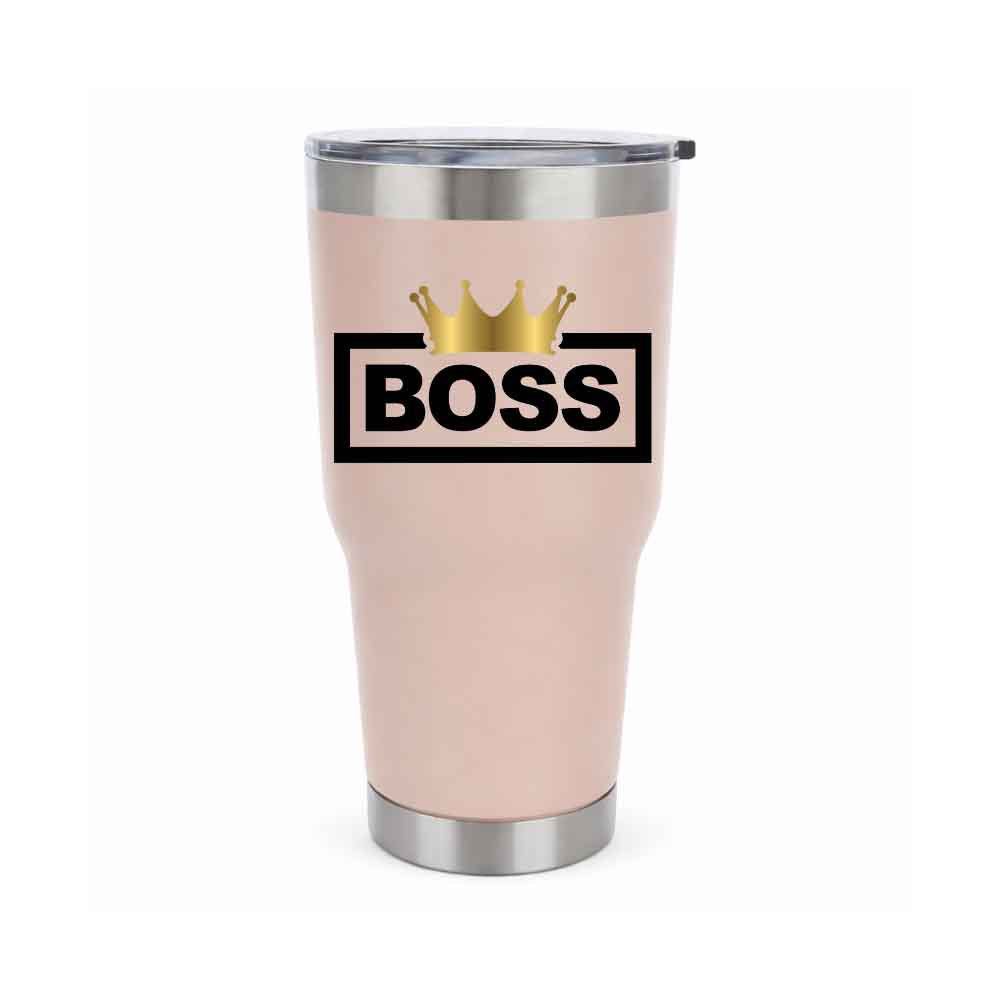 Boss Crown 30oz Insulated Vacuum Sealed Tumbler