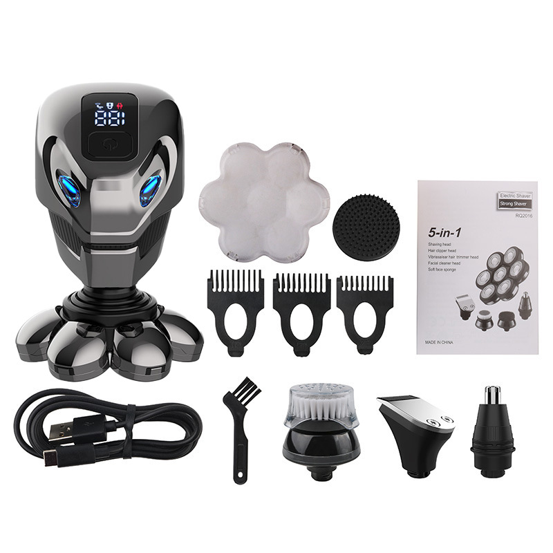 LARGNER 5-in-1 Electric Razor and Beard Trimmer