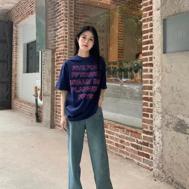 Oversized Graphic T-shirt for Women - Summer 2024 Design