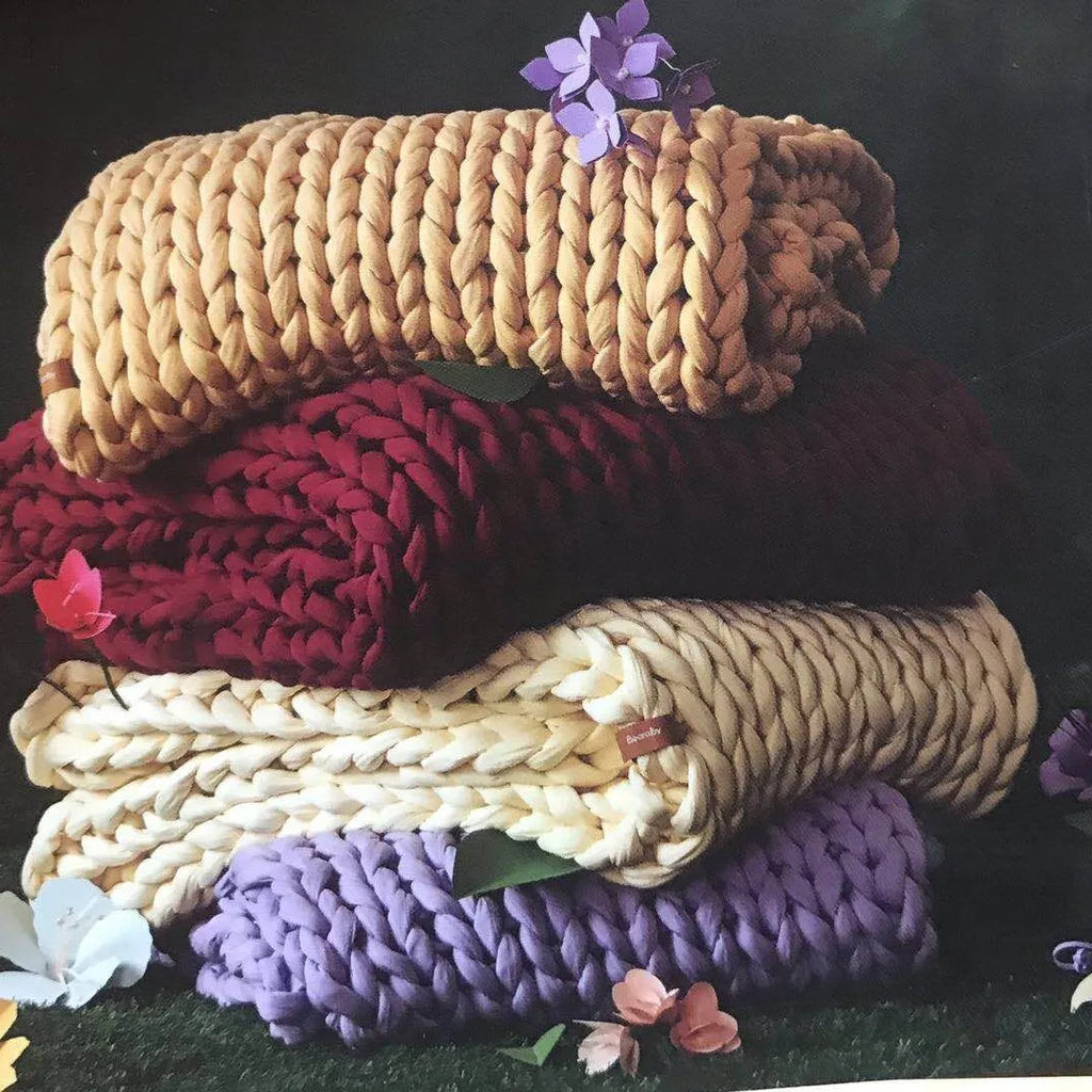 Couverture lestée tissée à la main
