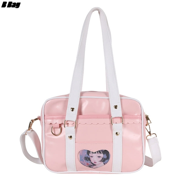Personalized Transparent Card Handbag Backpack Ita Bag