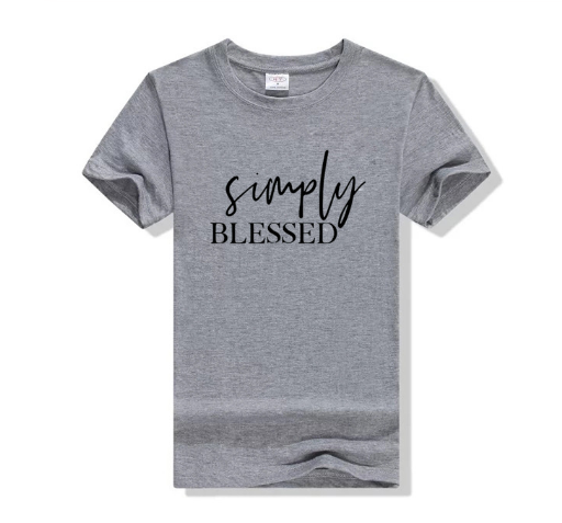 Couples Short Sleeve T-Shirt with Letter Print