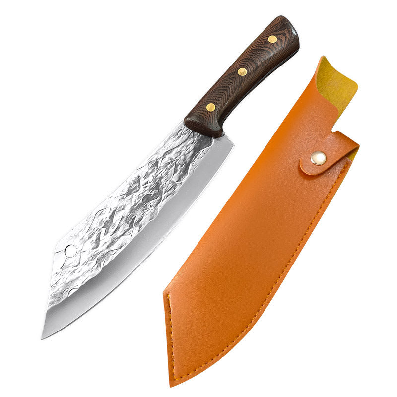 Forged Hammered Multi-Use Butcher Knife in Stainless Steel