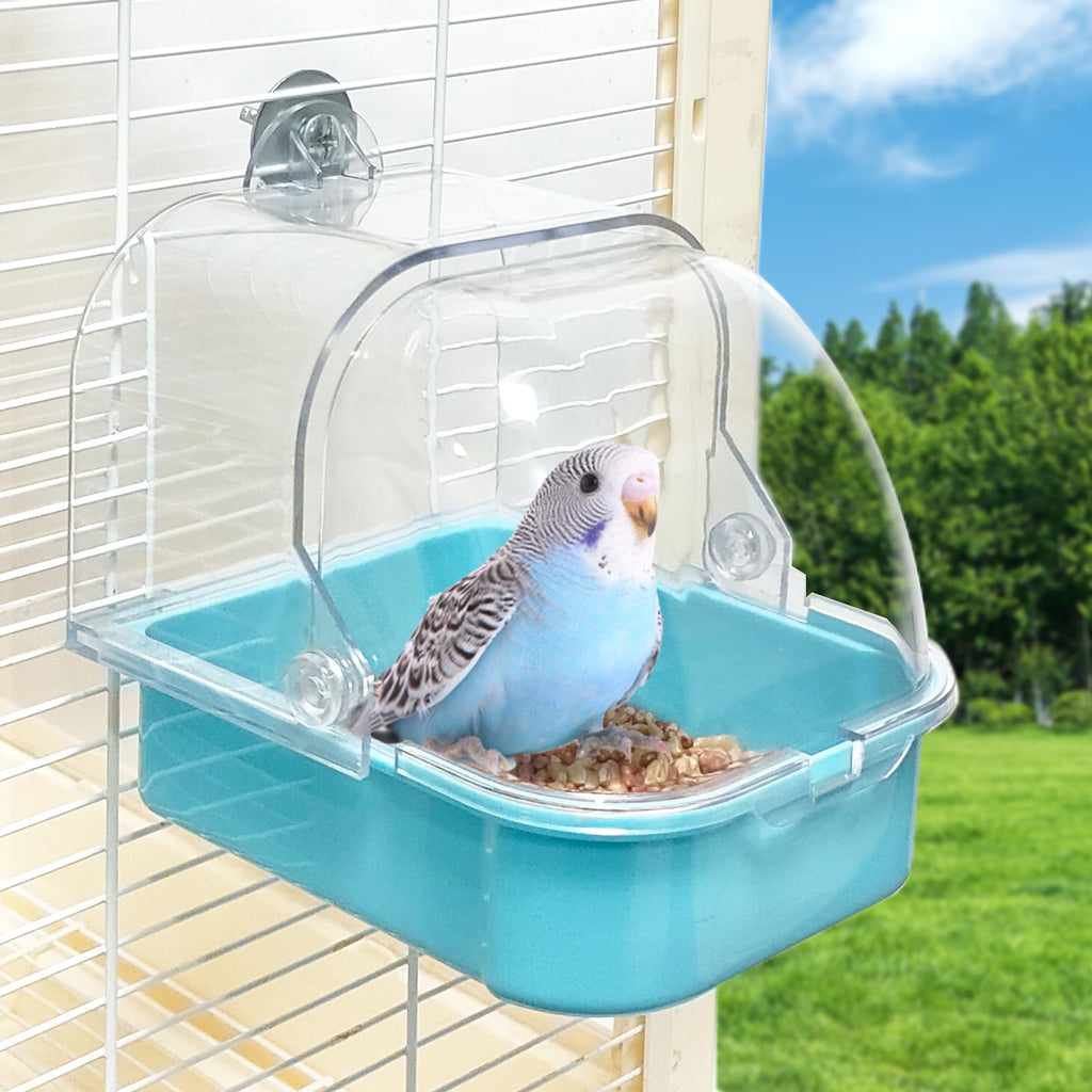 Mangeoire à oiseaux anti-salissures pour cage, accessoires de cage pour perroquets, mangeoire-abreuvoir pour perruches, cacatoès, écureuils, pinsons, inséparables, perruches ondulées, canaris