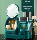 High-End Cosmetics Storage Box with Mirror and Light
