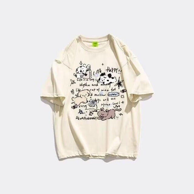 Oversized Graphic T-shirt for Women - Summer 2024 Design