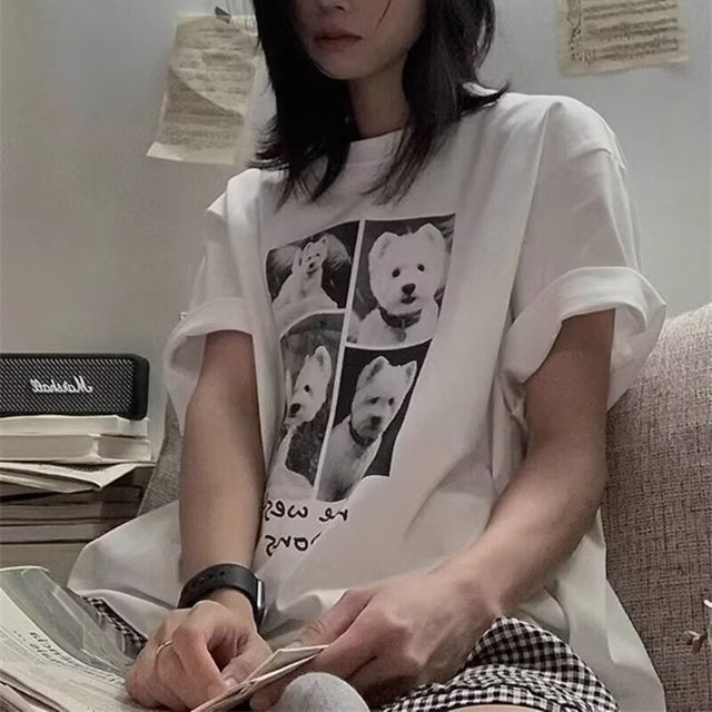 Oversized Graphic T-shirt for Women - Summer 2024 Design