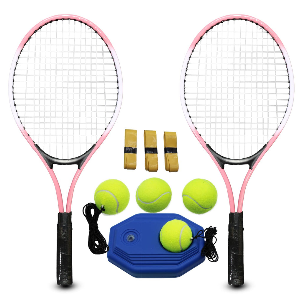 DualPlay 21inch Kids Tennis Set with Extra Balls and Bag