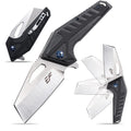 Eafengrow EF933 Pocket Folding Knife EDC D2 Steel Blade Knives G10 Handle Pocket Clip EDC Knife Emergency Outdoor Camping Tools (black)