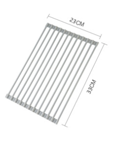 Foldable Kitchen Drain Rack and Shelf for Tableware