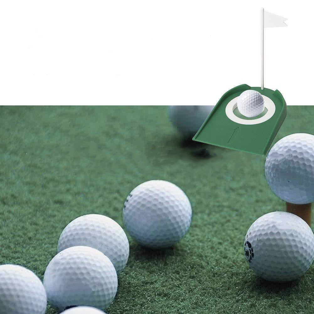 Golf Plastic Putting Practice Mat and Accessories
