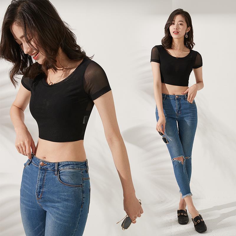 2019 Winter New Sexy Mesh T-Shirt for Cross-Border E-Commerce
