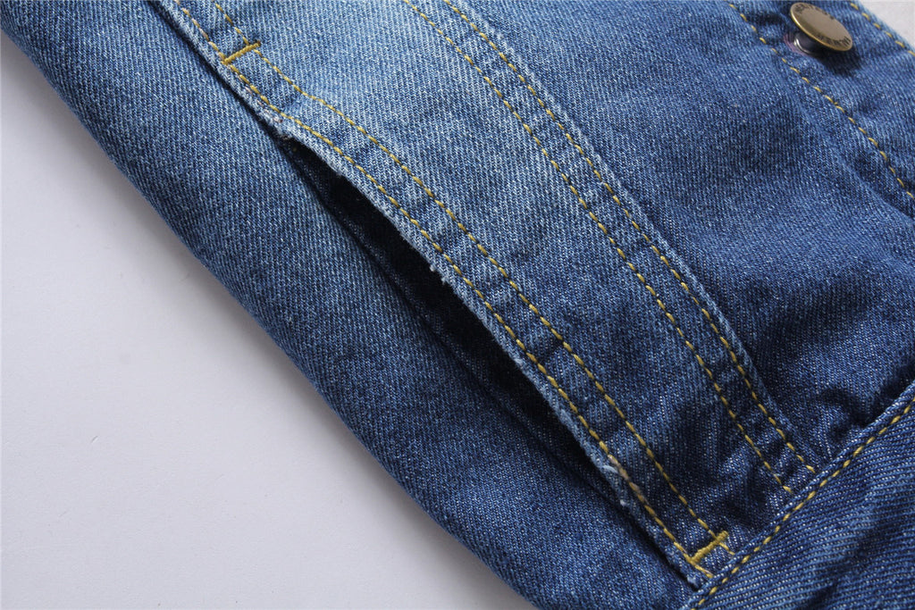 2020 Men's Slim Fit Denim Jacket for Fall Fashion