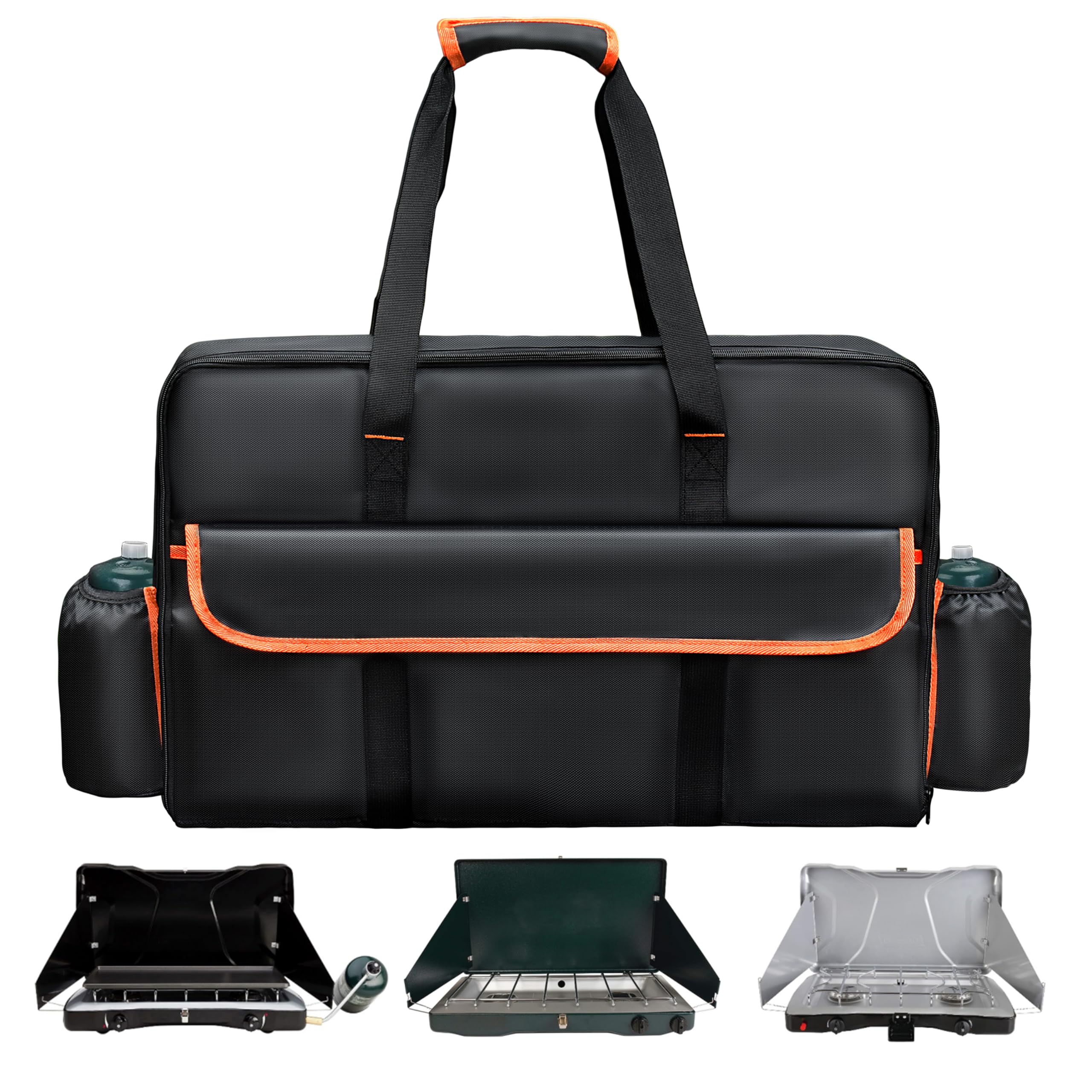 Amerbro Stove Carrying Case Compatible with Coleman Stove Carry Bag Compatible with Coleman Gas Camping 2 Burner Stove Triton Stove for Camp Chef Everest 2 Burner Stove Camp Stove
