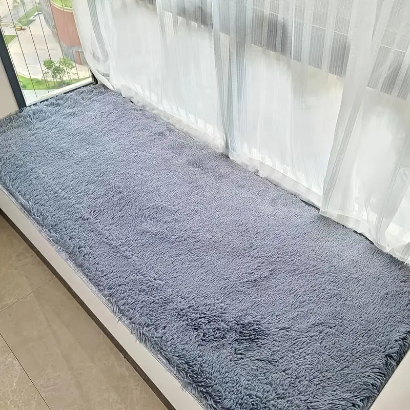 Tapis moelleux à poils longs pour salon (1 pièce)