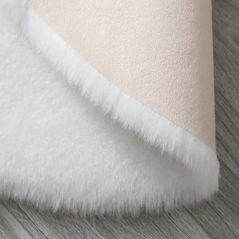 Simple Plush Area Rug for Living Room and Bedroom