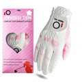 FINGER TEN Ladies Golf Gloves Left Right Hand 1 Pack Golf Glove for Womens Golfer Lh Rh All Weather Grip Size Fit XS Small Medium Large XL (Pink X-Large (Worn On Right Hand))