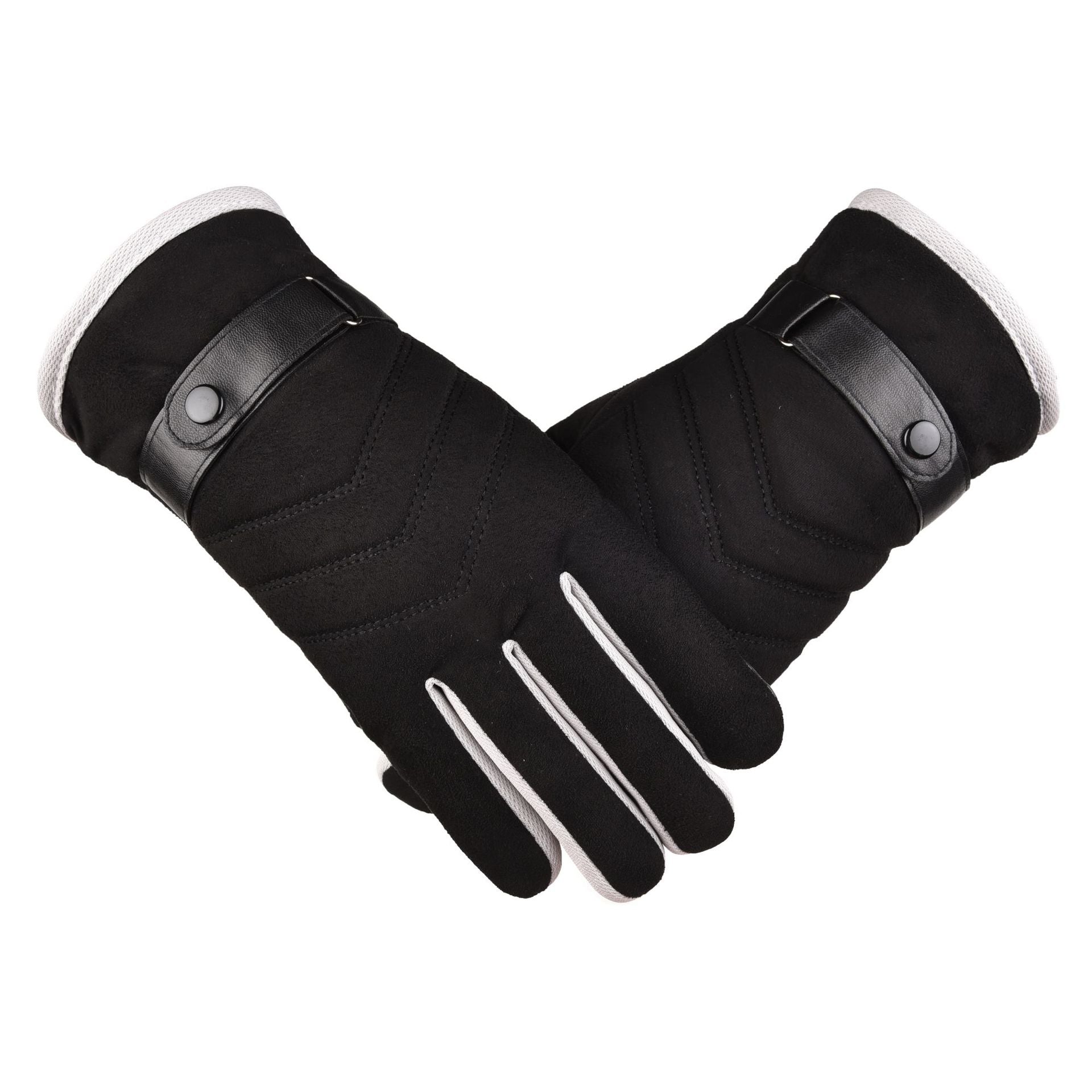 Thick Winter Suede Cotton Gloves for Outdoor Riding