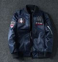 Men's Slim Fit Stand Collar Reversible Jacket