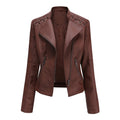 2020 Women's Slim Fit Leather Jacket for Spring/Fall