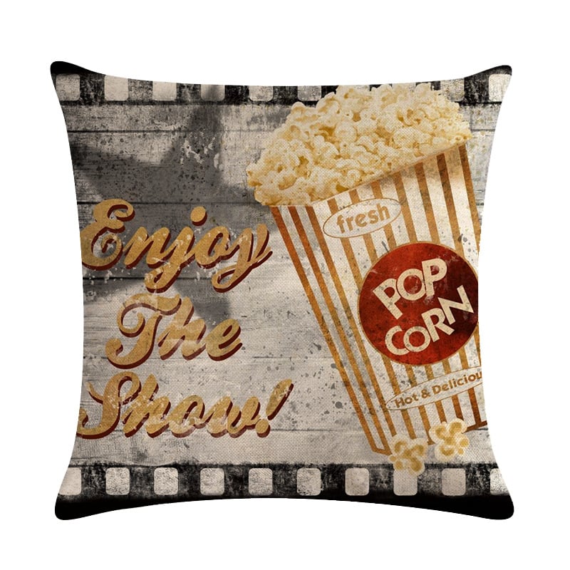 Retro Linen Sofa Pillow and Car Cushion Cover