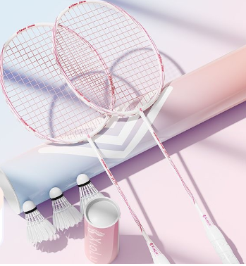 Ultra-Light Carbon Fiber Badminton Racket Set (2 Pcs)