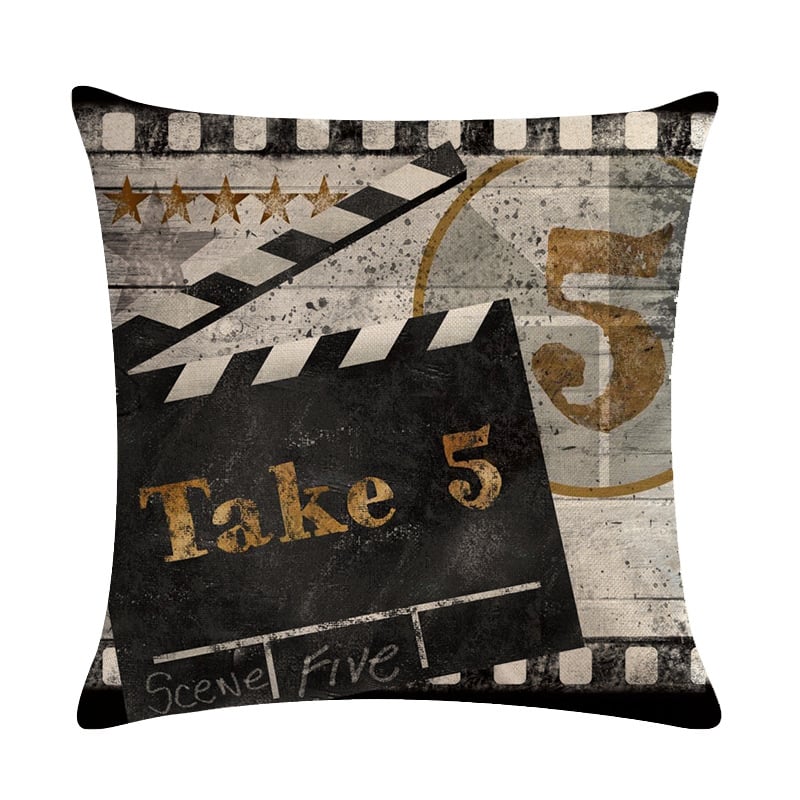 Retro Linen Sofa Pillow and Car Cushion Cover