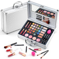 Makeup Kit for WomenAll in One Makeup Gift Set for Girls in Cosmetic Train Case (White) With MirrorFull Starter Cosmetic Kit Includes Eyeshadow PaletteLipglossBlushes