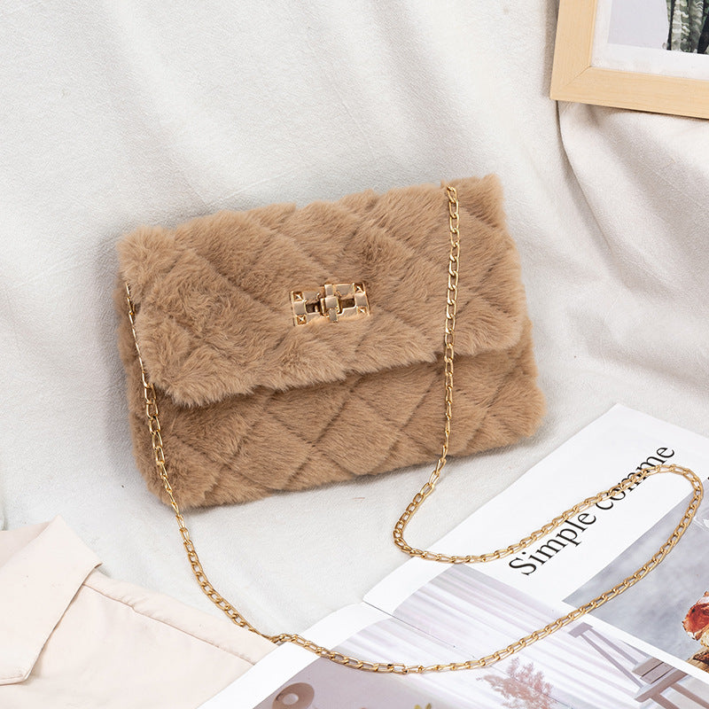 Ladies Fashion Ringer Plush Bag