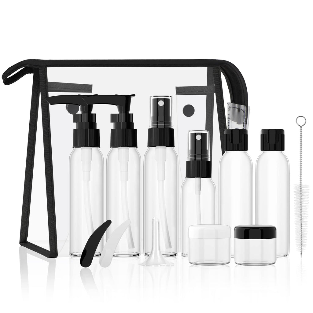 Morfone Travel Bottles kit TSA Approved Travel Size Containers for Toiletries Leak Proof Refillable Liquid Travel Accessories with Toiletry Bag for Cosmetic Shampoo Conditioner Lotion