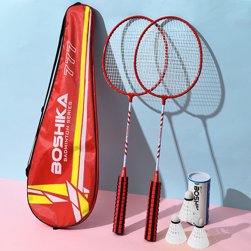 Genuine Badminton Racket with Sponge Handle, Multi-Color