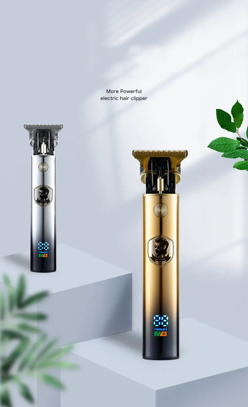 Cordless Men's Hair Trimmer with Zero Gap T Blade