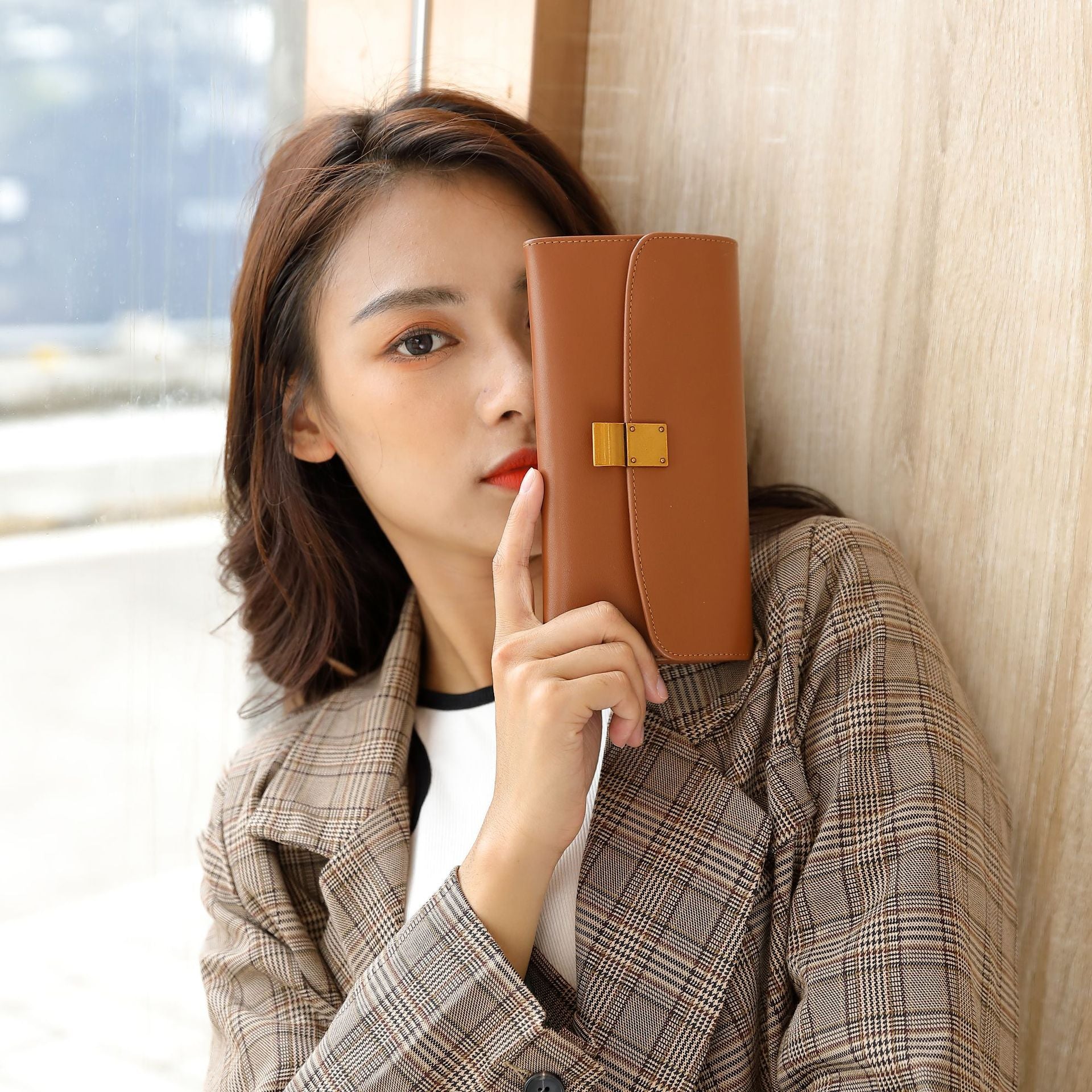 Ladies Fashion Folding Wallet