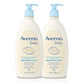 Aveeno Baby Daily Moisture Lotion with Oatmeal & Dimethicone Fragrance-Free 18 fl. oz Twin Pack