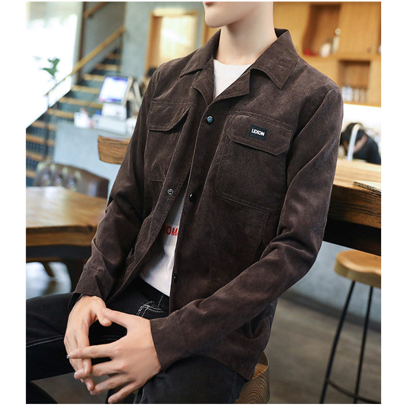Stylish Spring Autumn Men's Slim Fit Denim Jacket