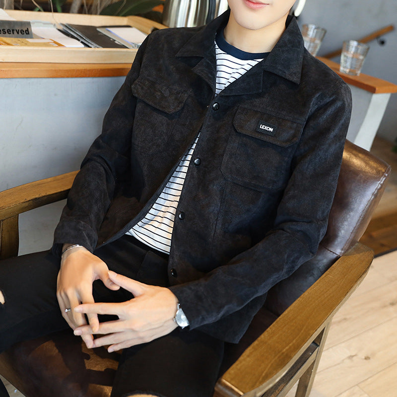 Stylish Spring Autumn Men's Slim Fit Denim Jacket