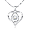 Sterling Silver 999 Heart Pendant Necklace for Women