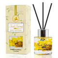 Seed Spring Reed Diffuser Set with Sticks Jasmine Scent Oil for Bedroom Office Gym and Stress Relief Home Office Fragrance Decoration Product 50 ml/1.7 oz