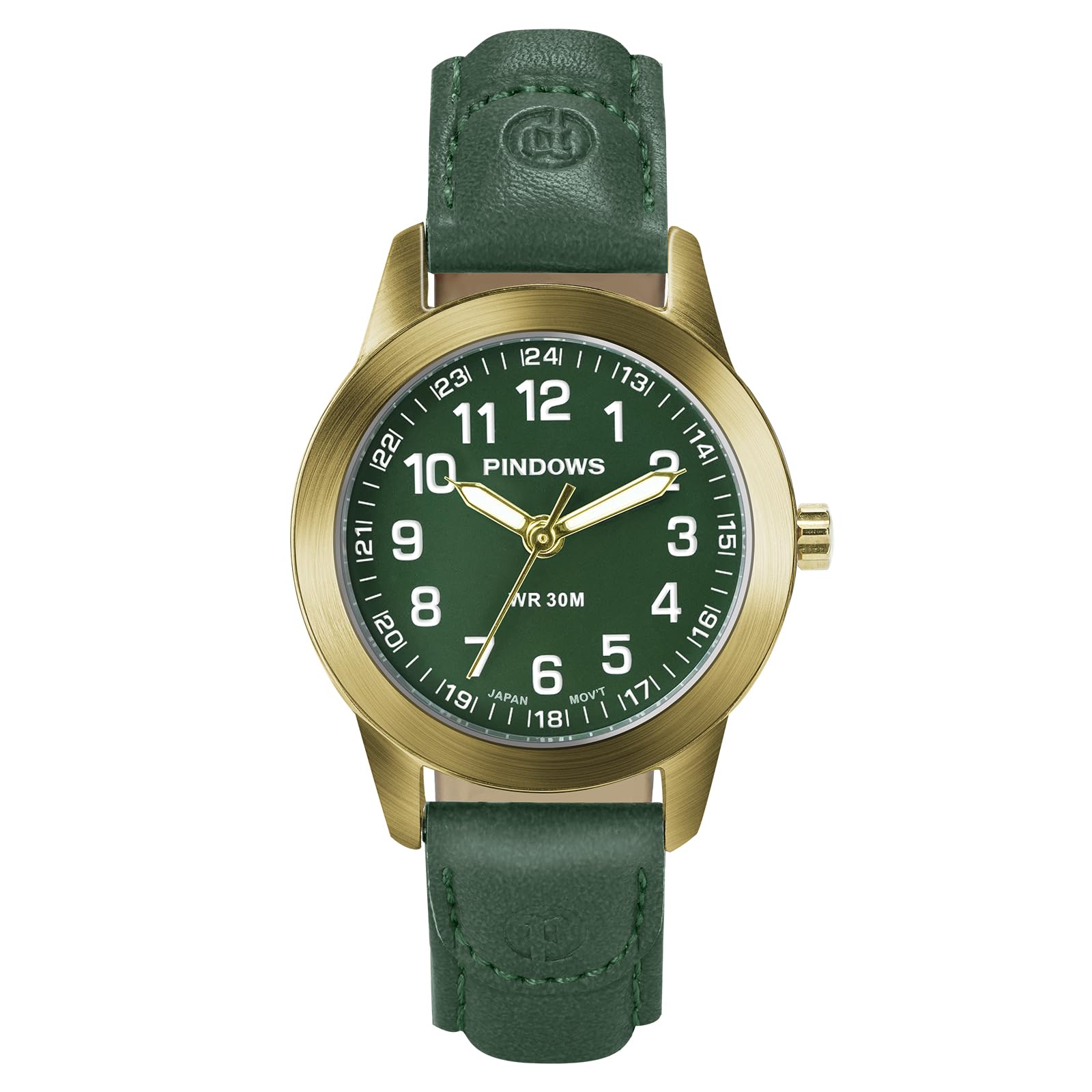 PINDOWS Watches for Women Classic Business Analog Quartz Small Ladies Watches 3ATM Waterproof Fashion Dress Watch with Easy-to-Read Luminous Dial